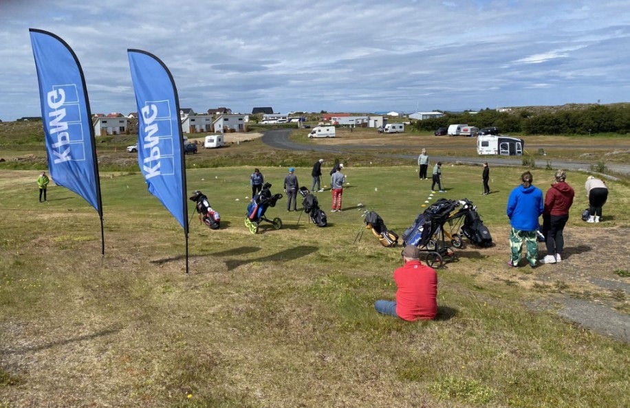 Mynd frá golfdegi KPMG, GSÍ og PGA í Stykkishólmi