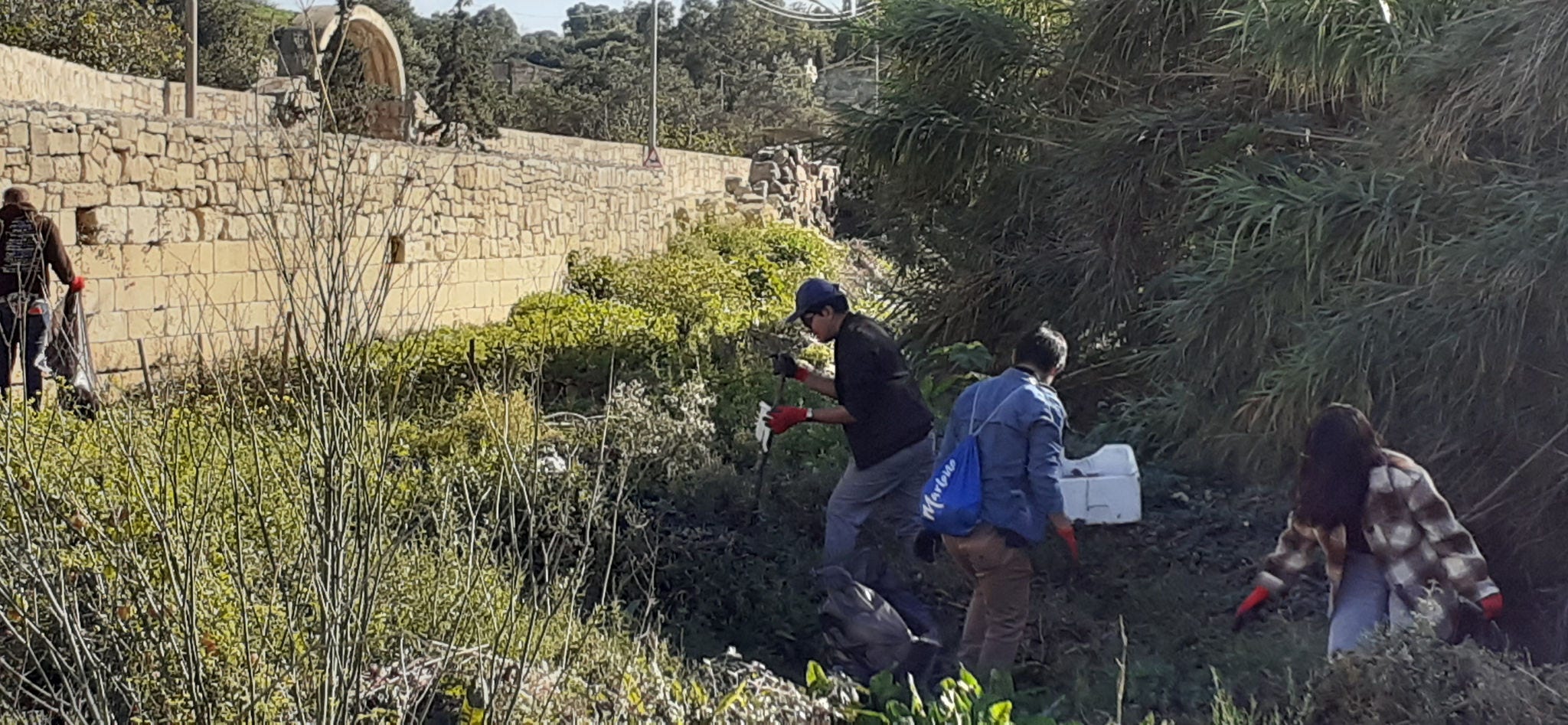 Clean up in Wied Qirda