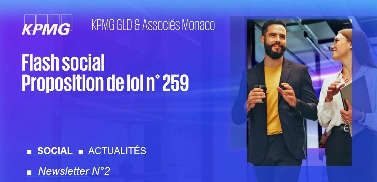 Flash social : Proposition de loi n° 259