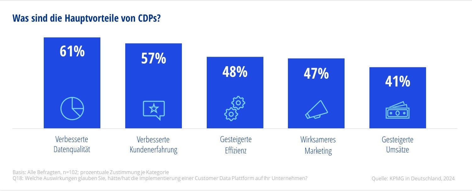 Übersicht Hauptvorteile CDPs