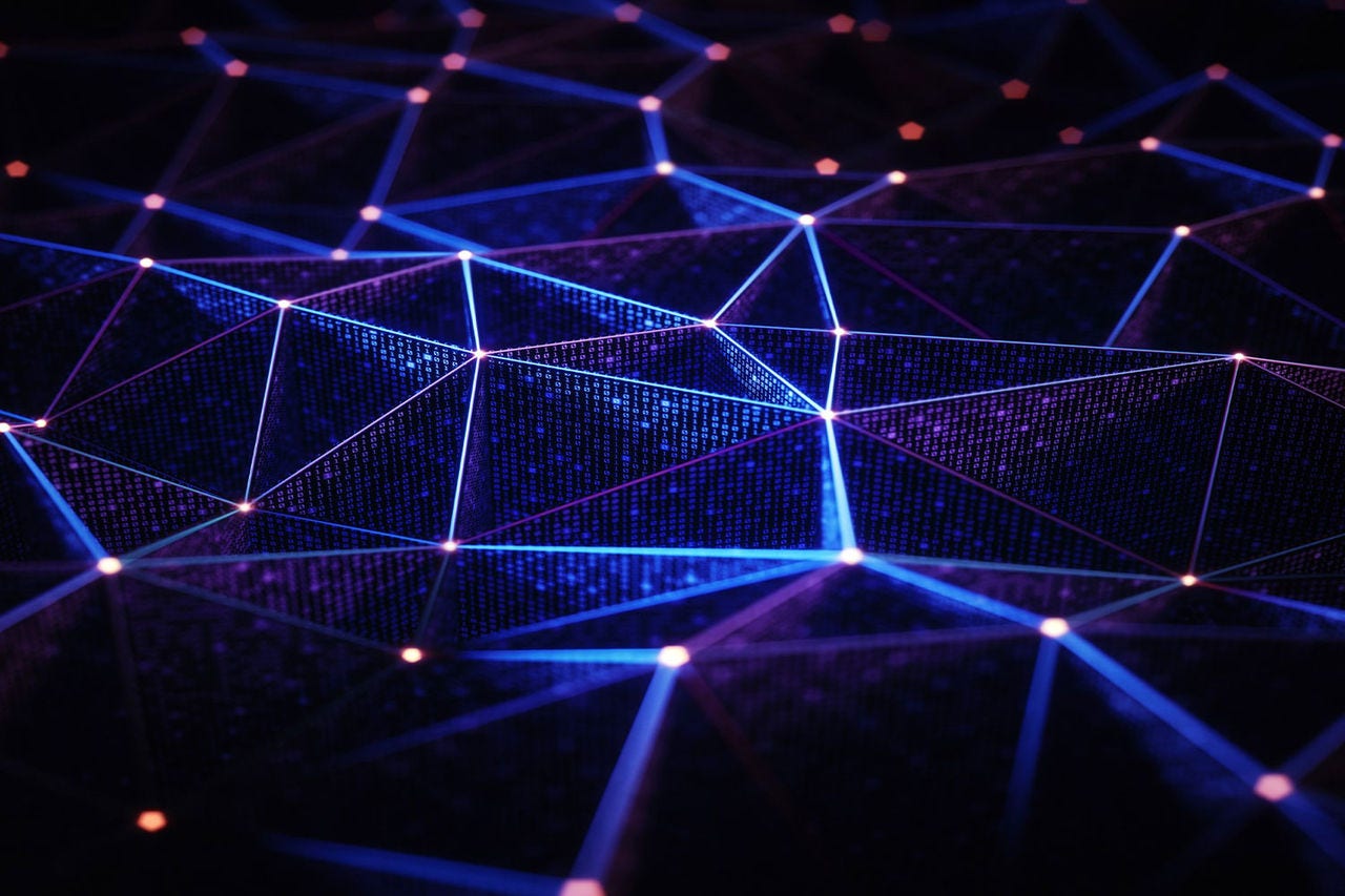 Abstract map, connecting dots