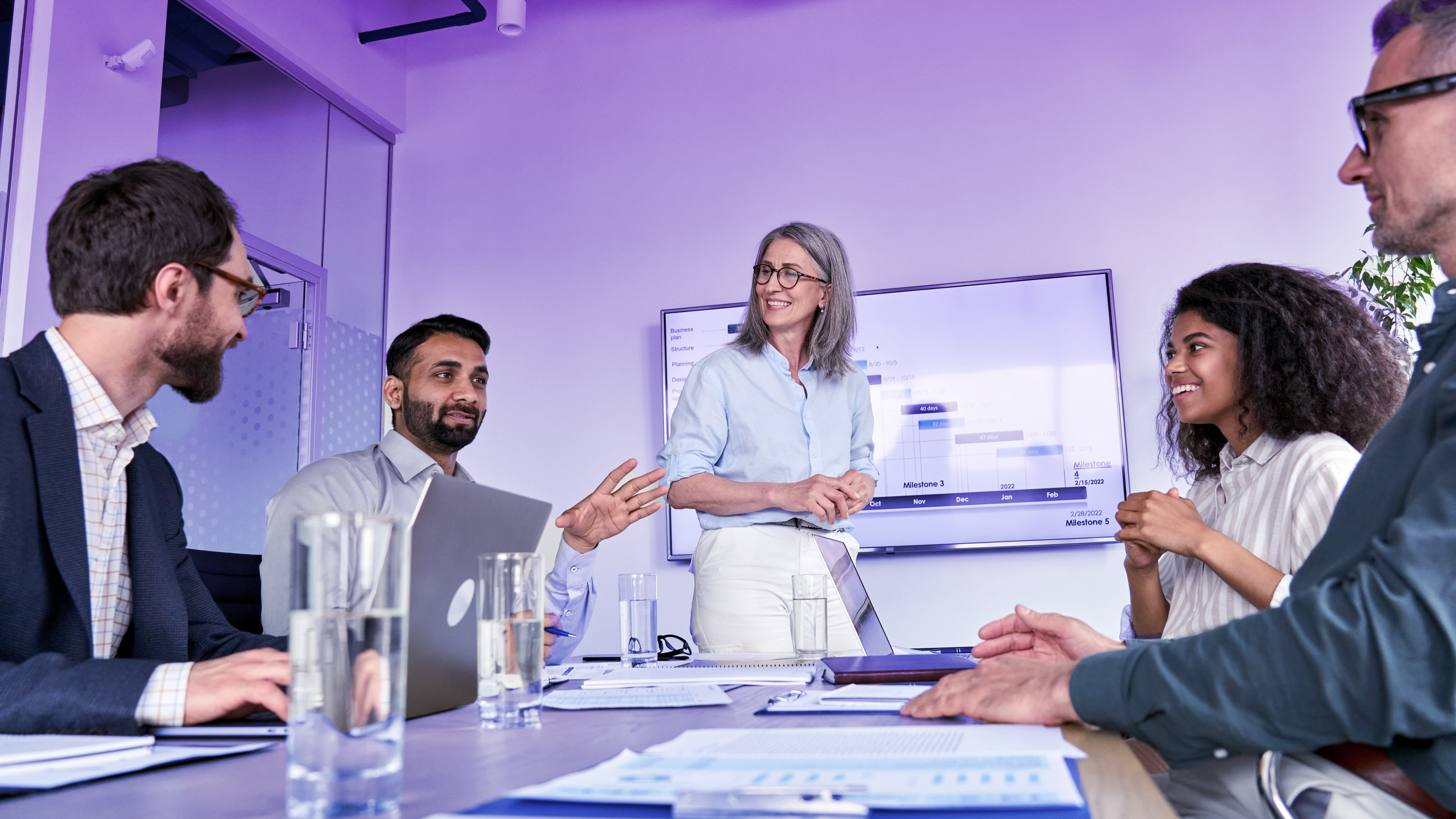 group of people meeting