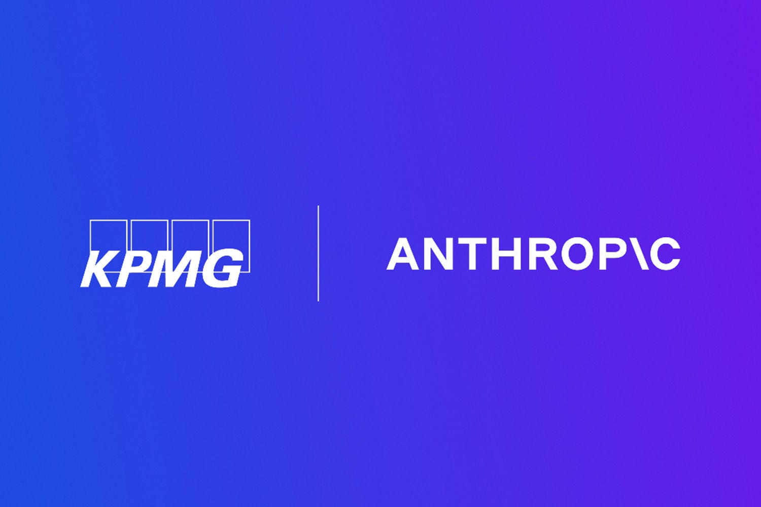 KPMG and Anthropic logos