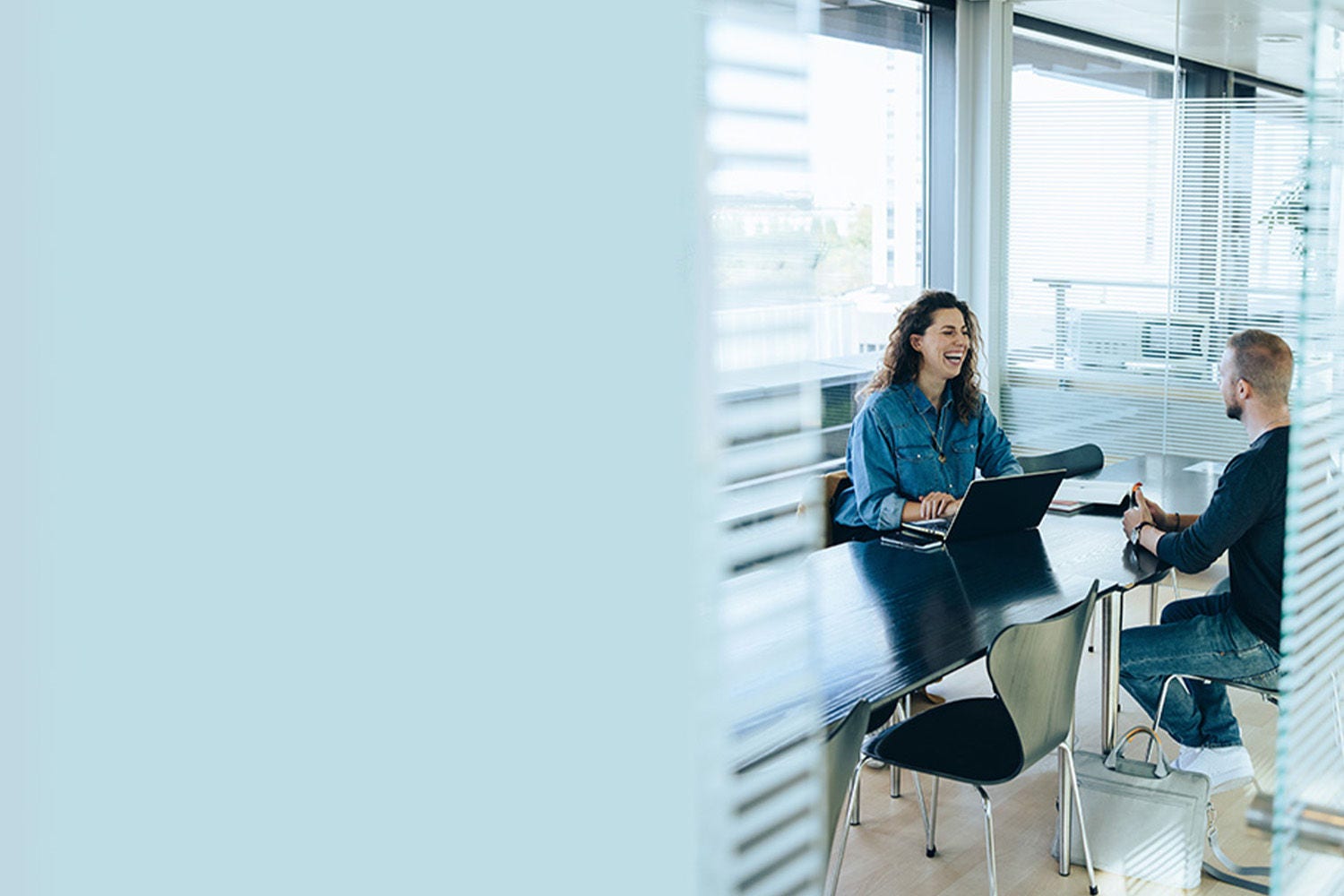 Colleagues in discussion