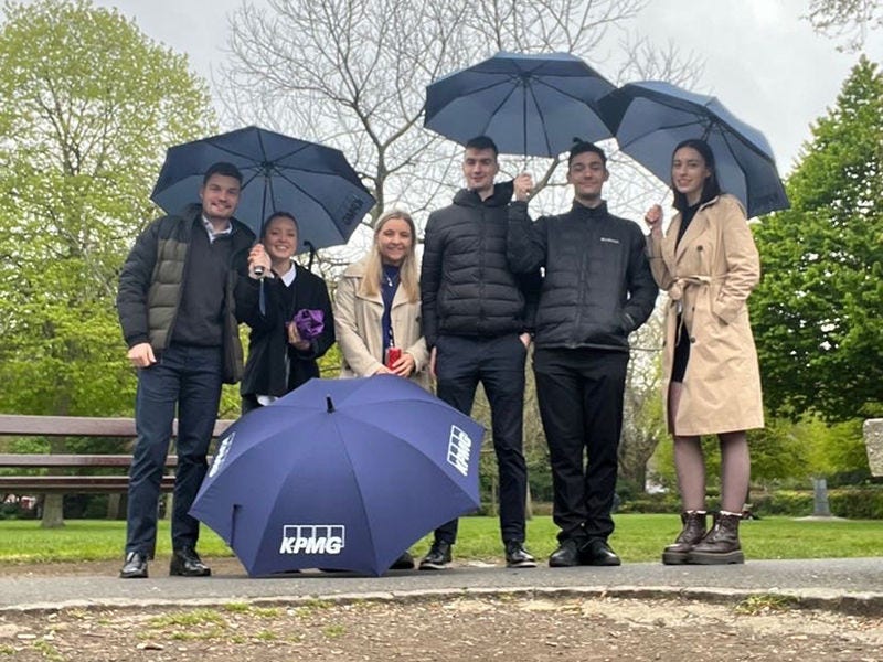 Work placement charity walk