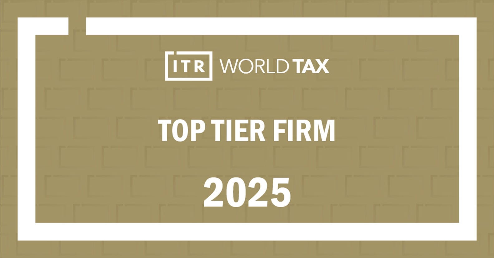 Top Tier Firm 2025 plaque