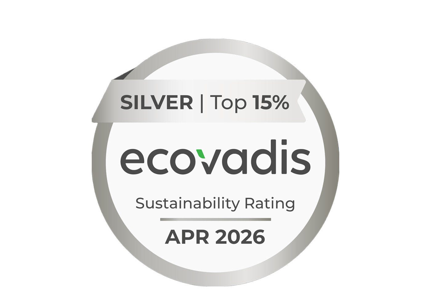 Logo der Ecovadis Silber Medaille 2026
