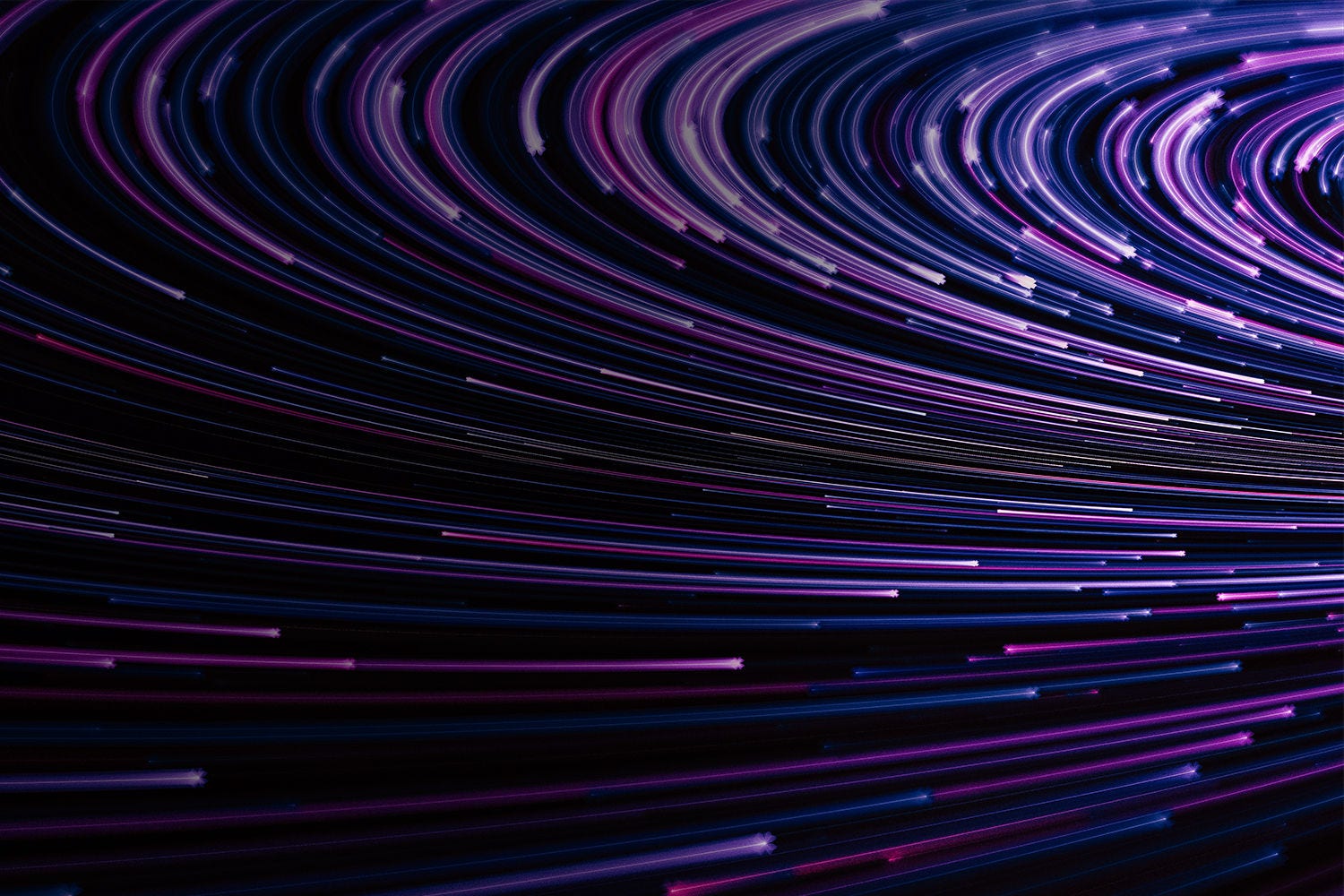 Purple background with optical fibers