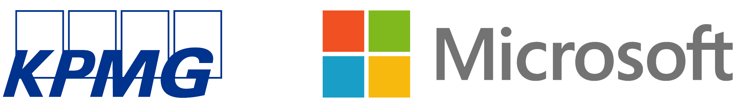 KPMG and Microsoft logos KPMG and Microsoft logos
