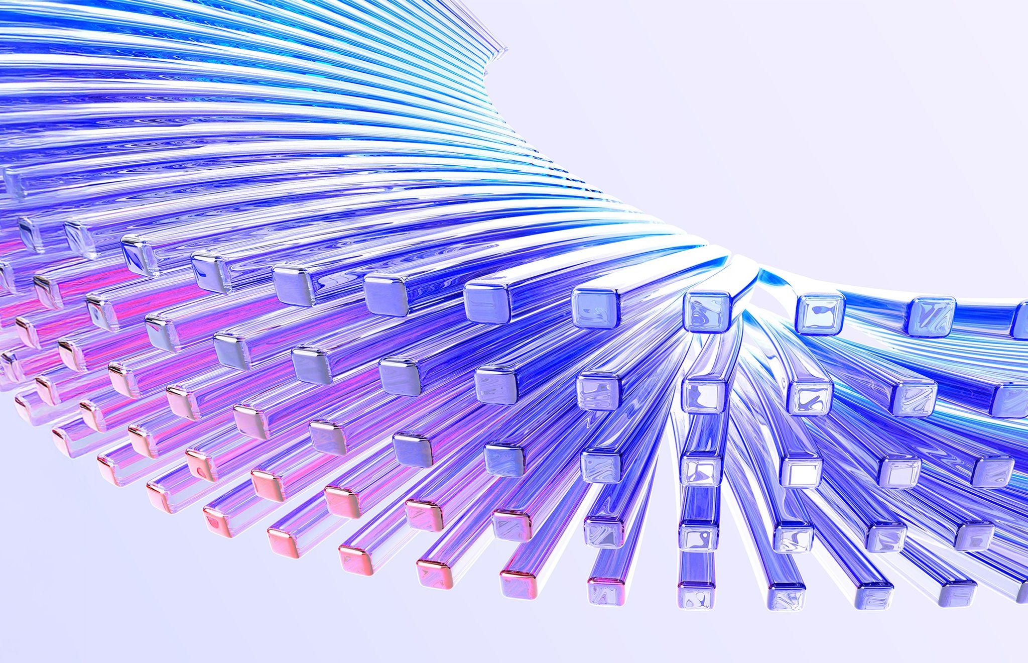 Blue purple icicles