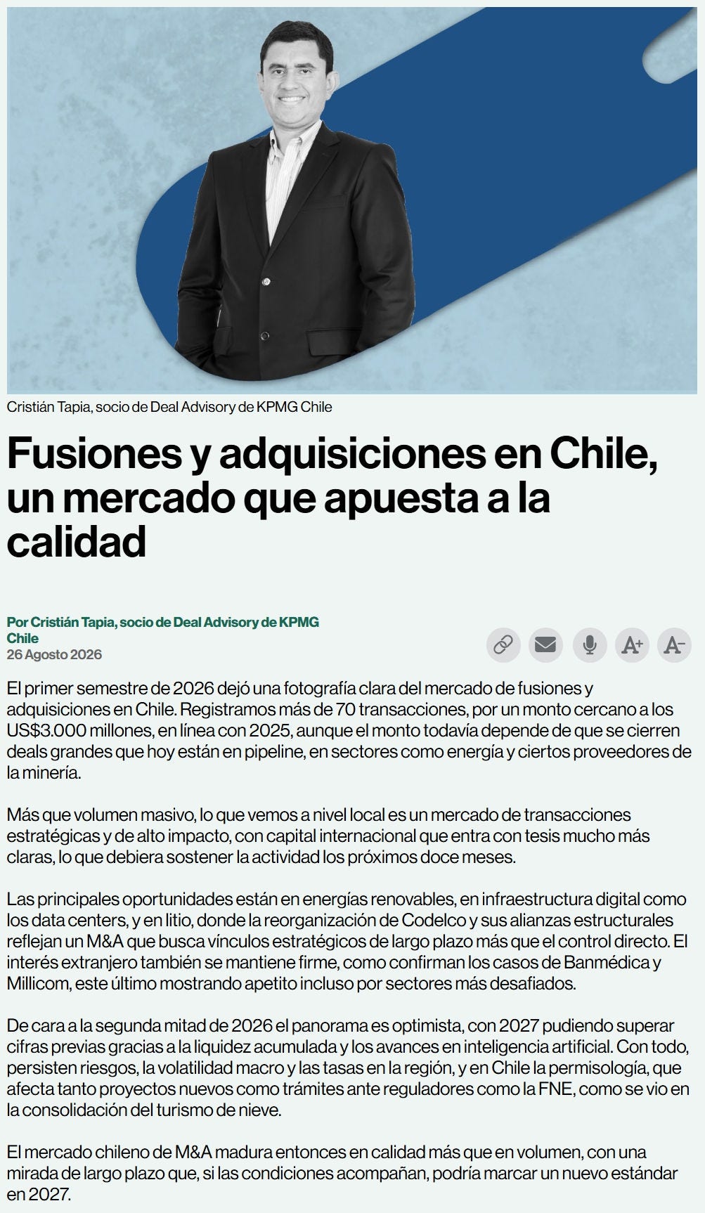 Columna la segunda Cristián Tapia