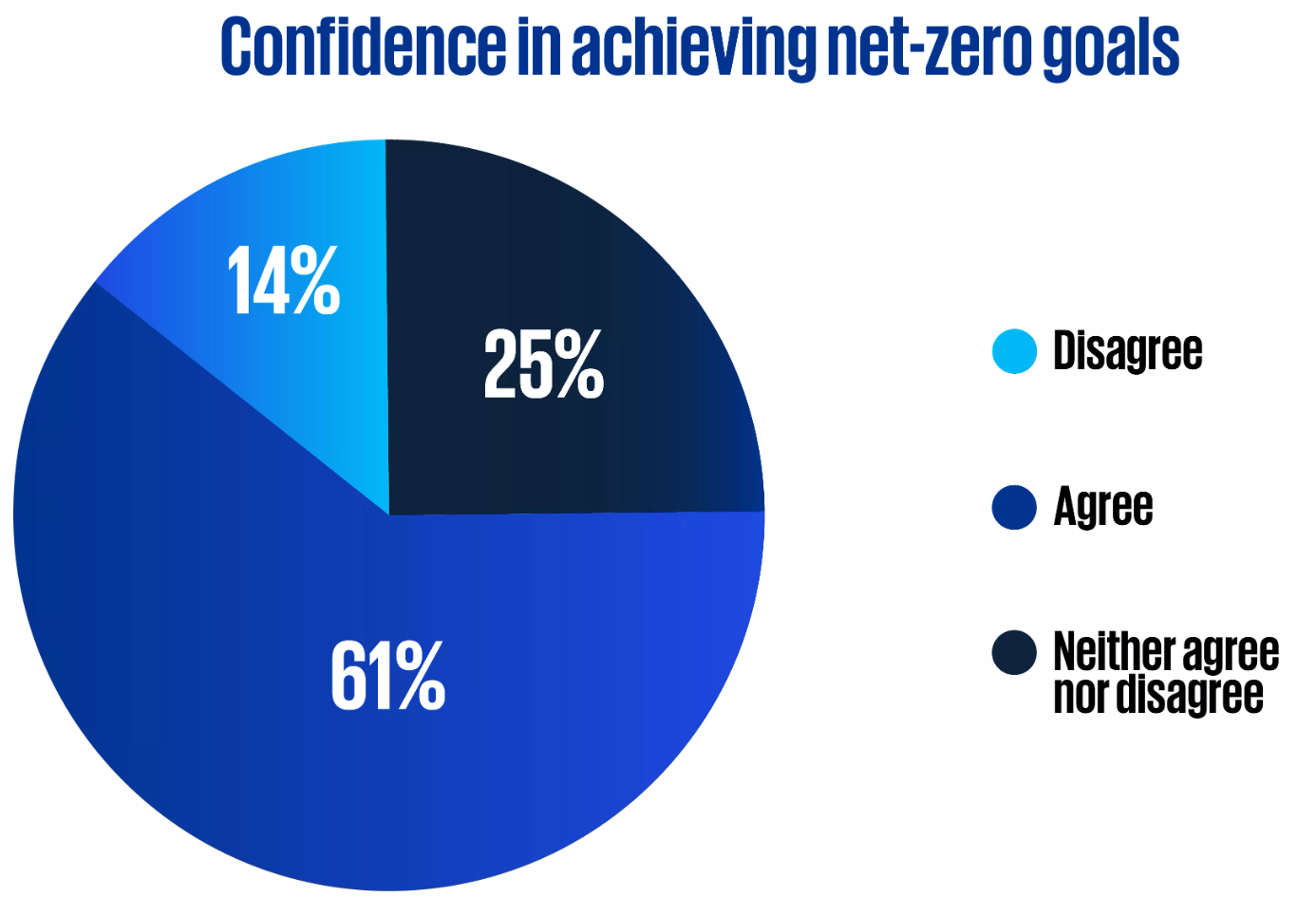 Confidence in achieving net-zero goals