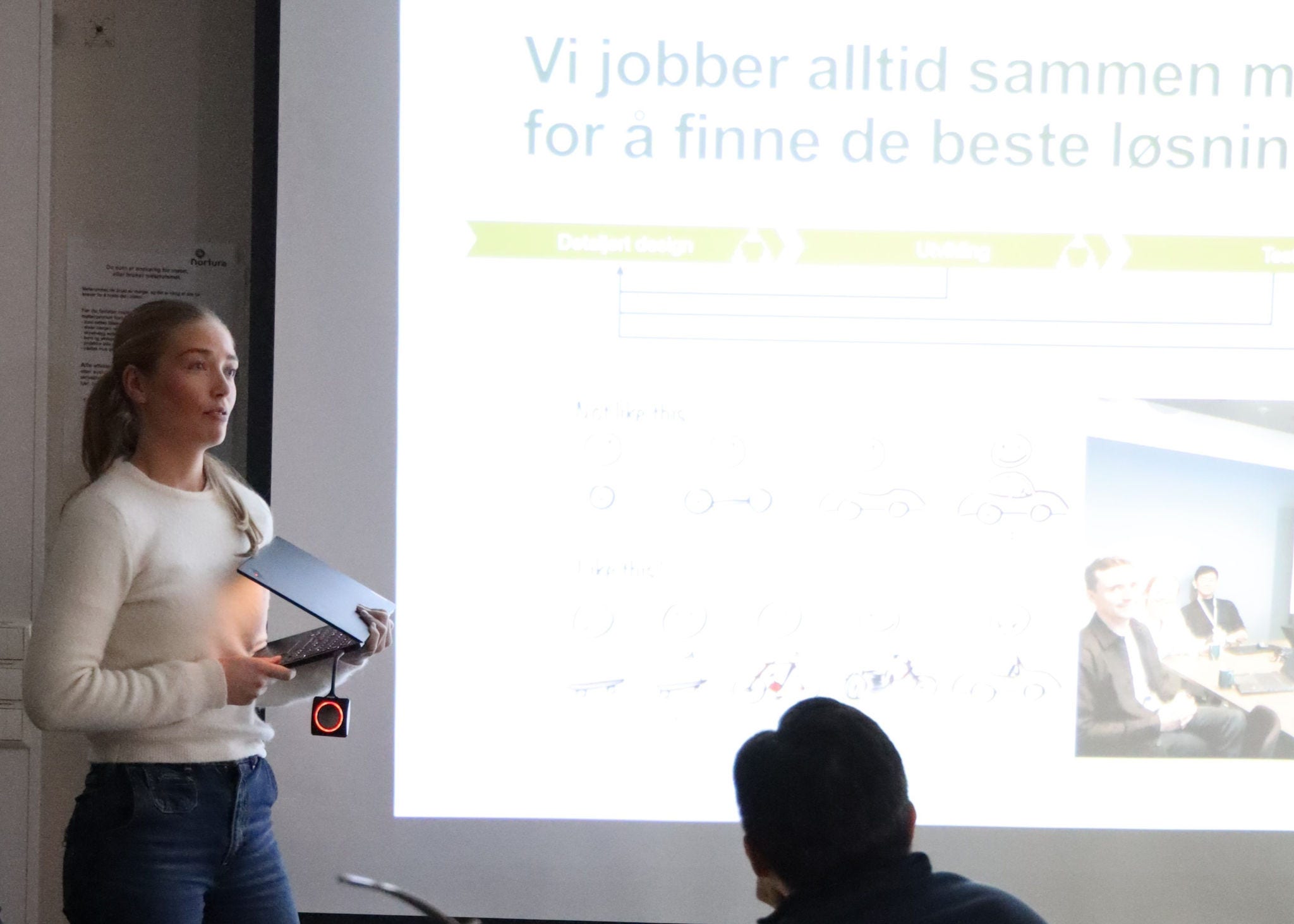 person holder presentasjon