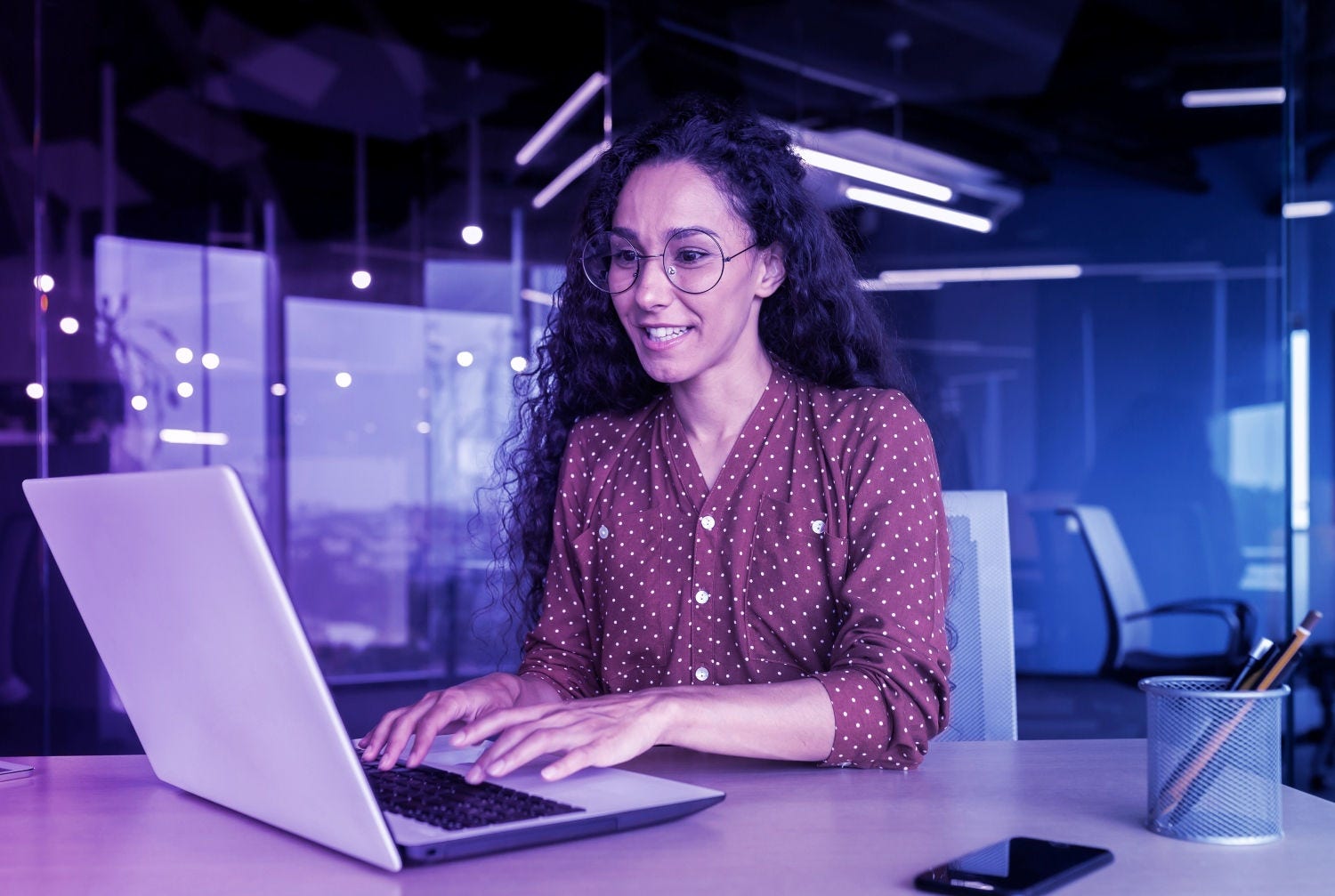 Colleague on a laptop