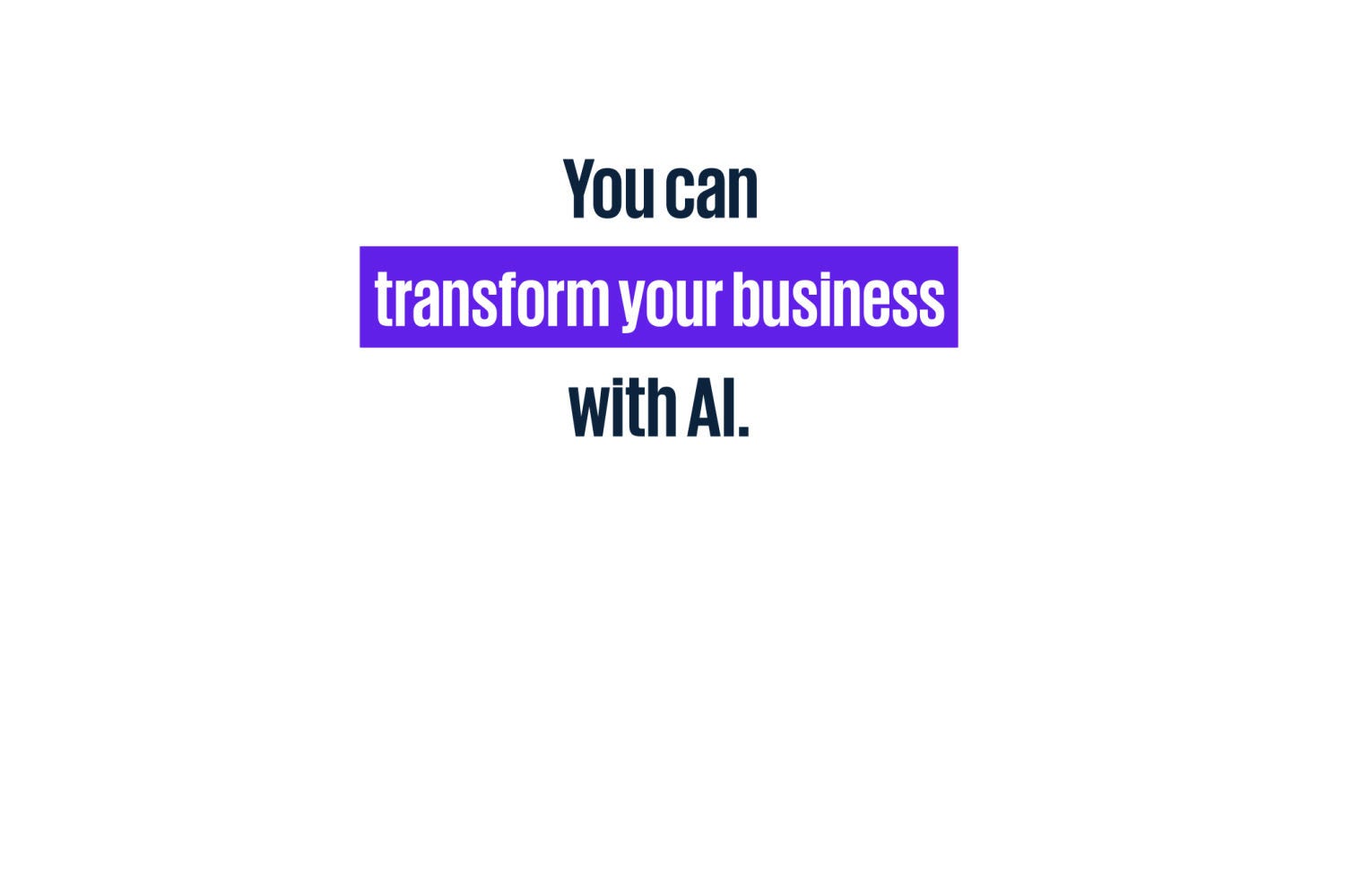 You can with AI - Slogan