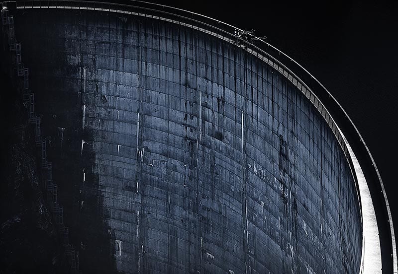 IAP water image Close up of Gordon Dam in Tasmania