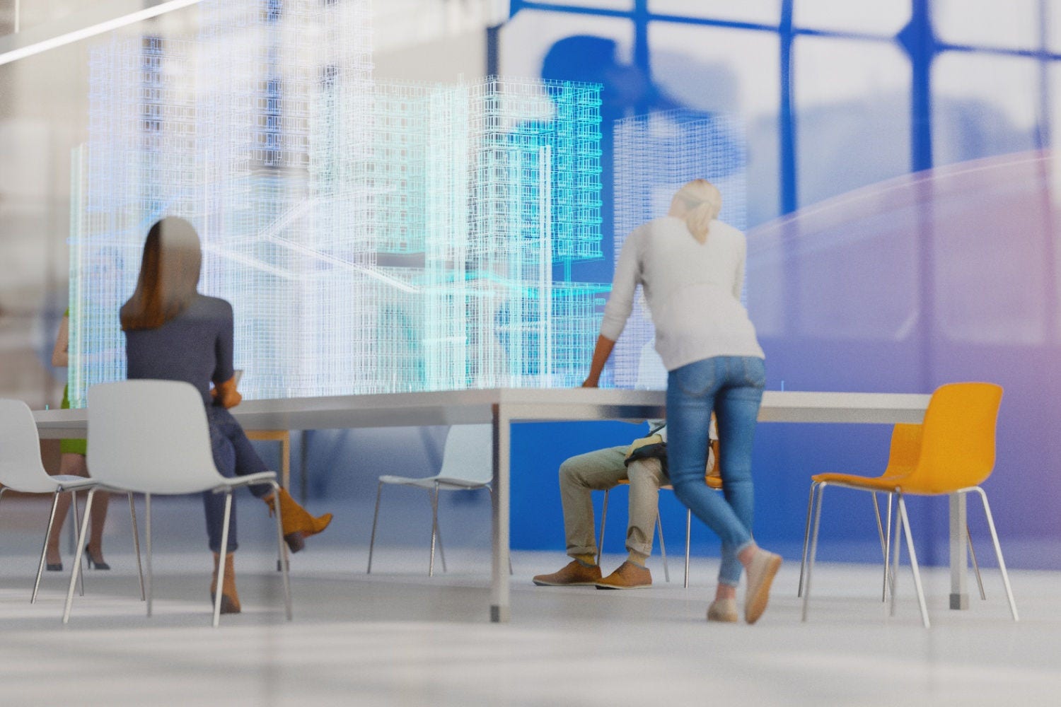 two women at a table