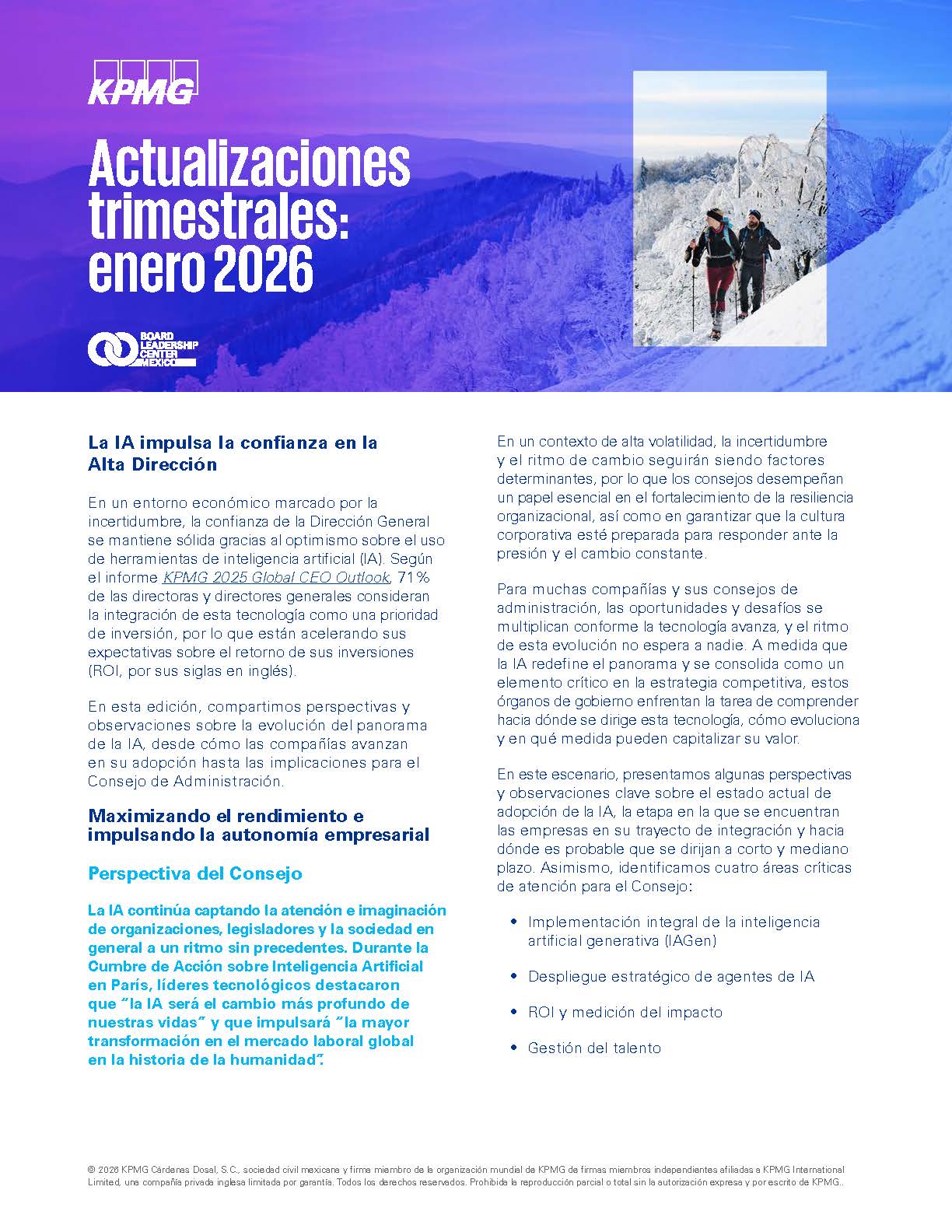 La IA impulsa la confianza en la Alta Dirección