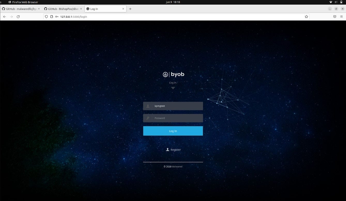 byob login window