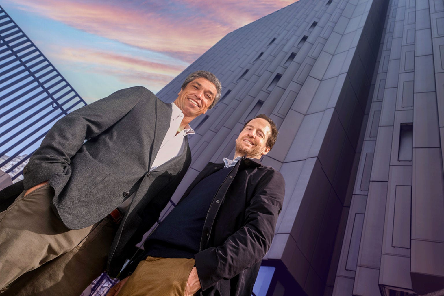 João Leonardo Partner, KPMG Strategy, and Nuno Dantas Melo Business Associate, Strategy, at the KPMG building in Lisbon 