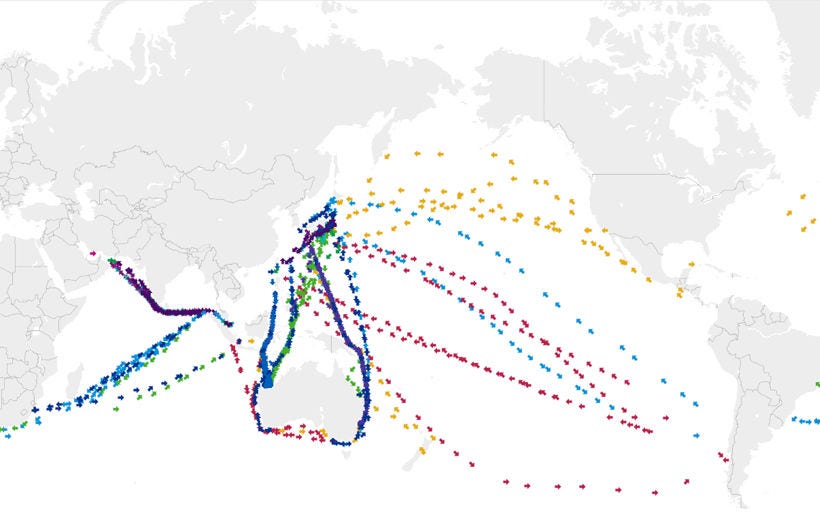 船舶の位置情報利用のイメージ
