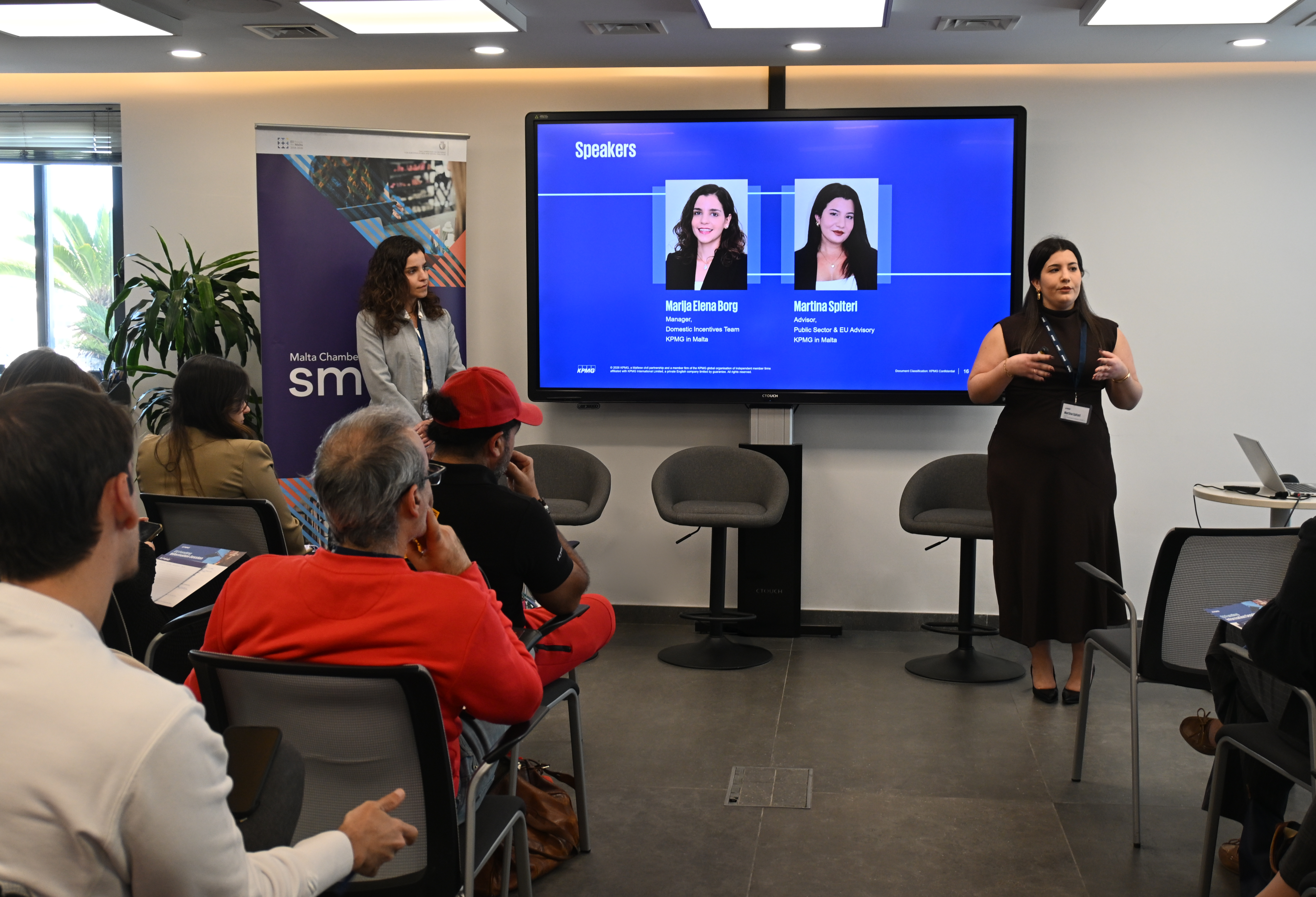EU Funding Information Session: Marija Elena Borg and Martina Spiteri