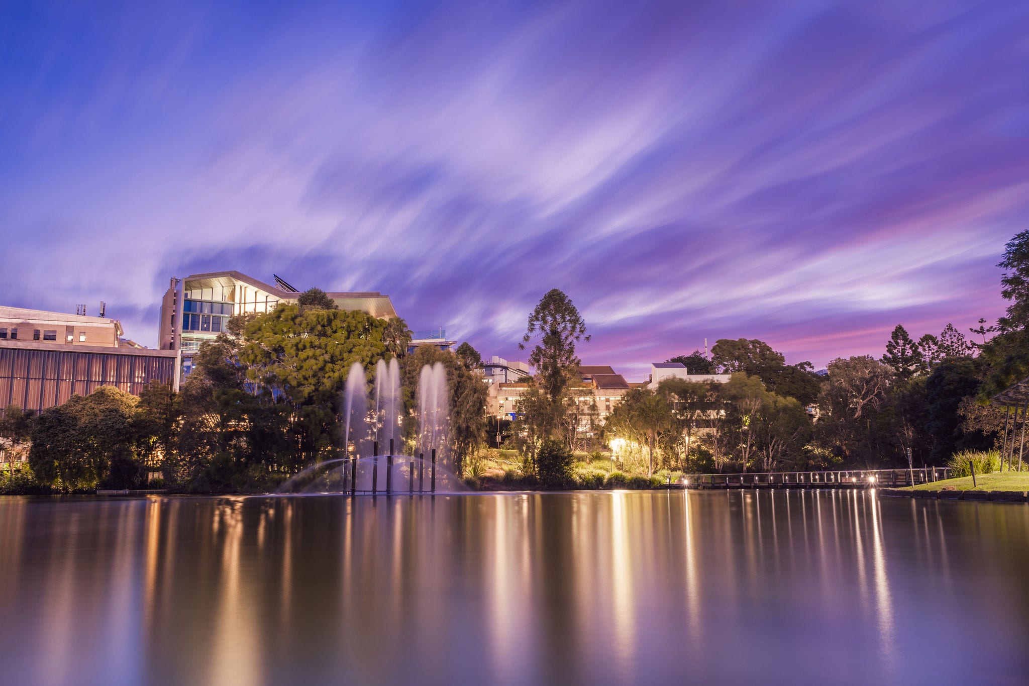 Sunset at the University of Queensland Sunset at the University of Queensland