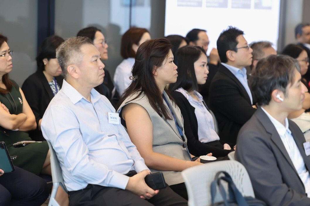 business leaders gather