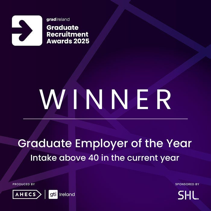 Winner - Graduate employer of the year 2025 - Intake above 40 in the current year