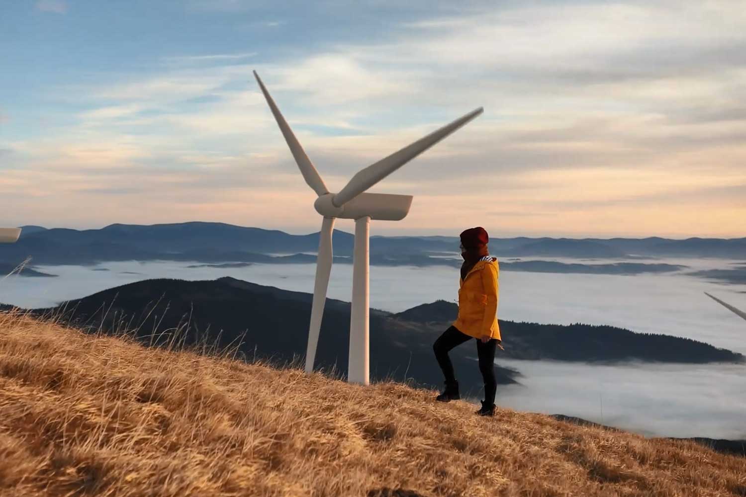 woman windmill