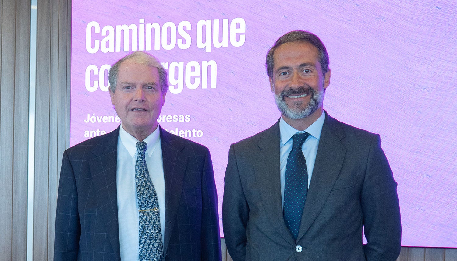 Francisco Belil, Presidente de la Fundación Princesa de Girona y Juan José Cano, Presindente de KPMG España.