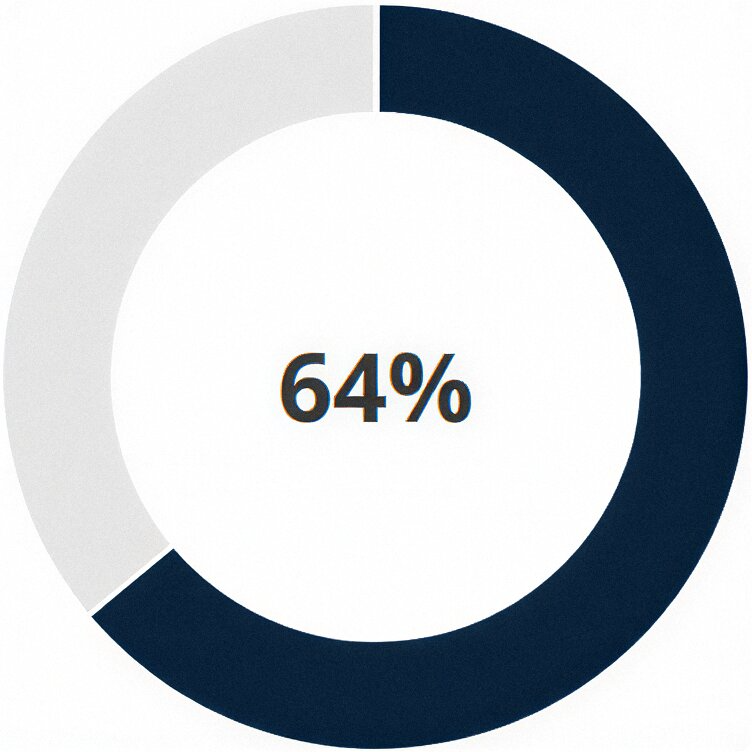 Gráfico Pie 64%