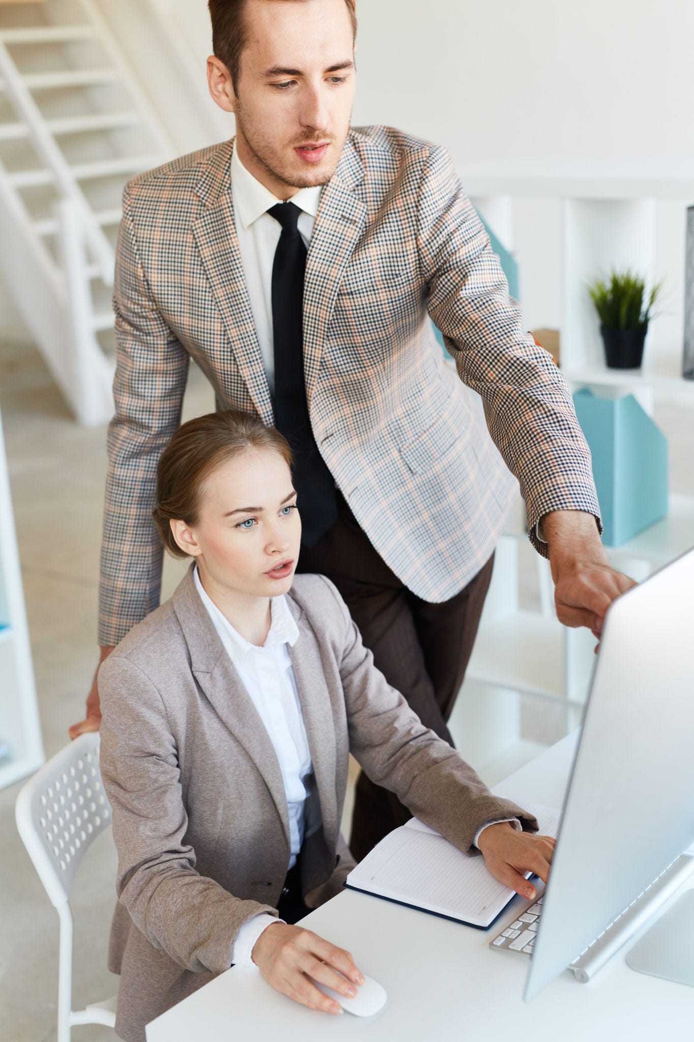 young people working in an office