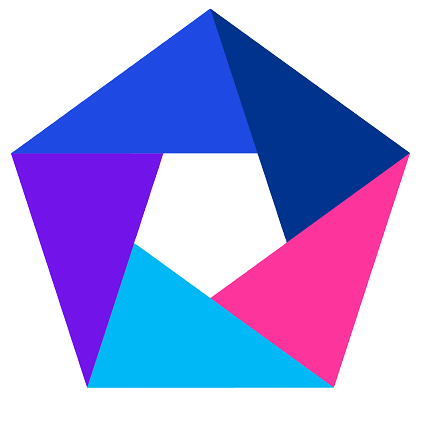Multicolored pentagon Multicolored pentagon