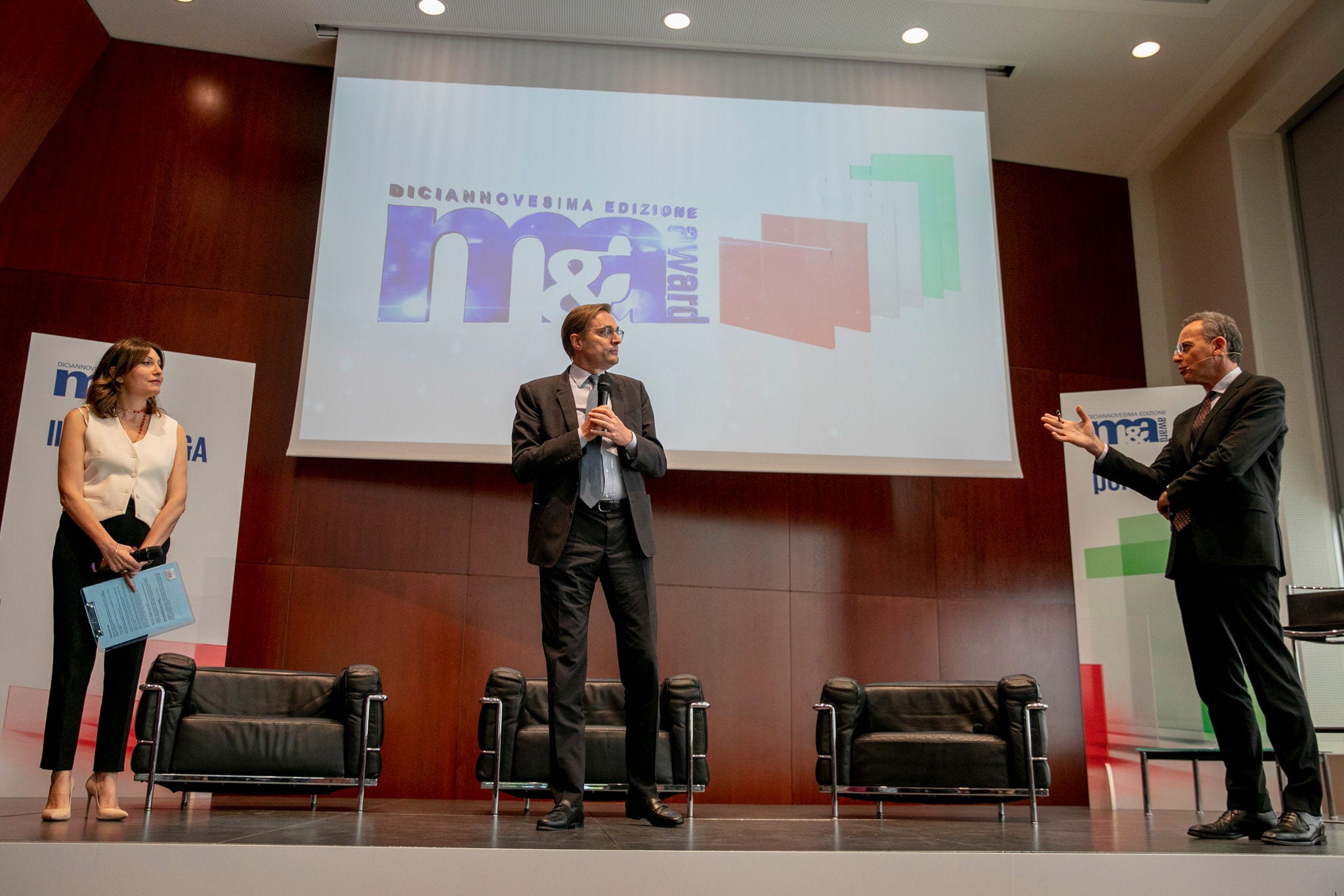 Da sinistra: Jole Saggese, Massimo Tononi e Andrea Cabrini