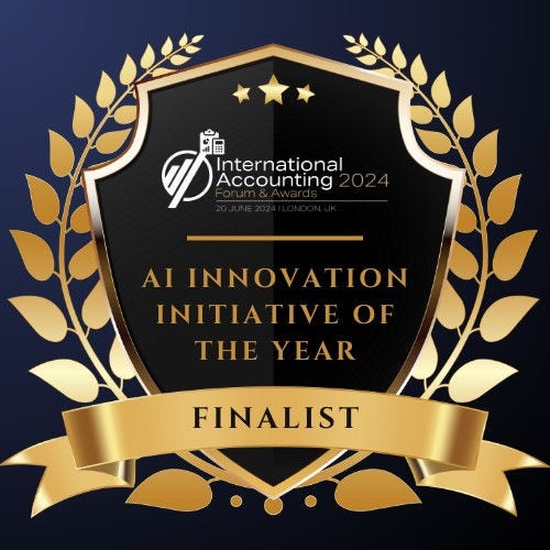 AI Innovation of the year finalist badge