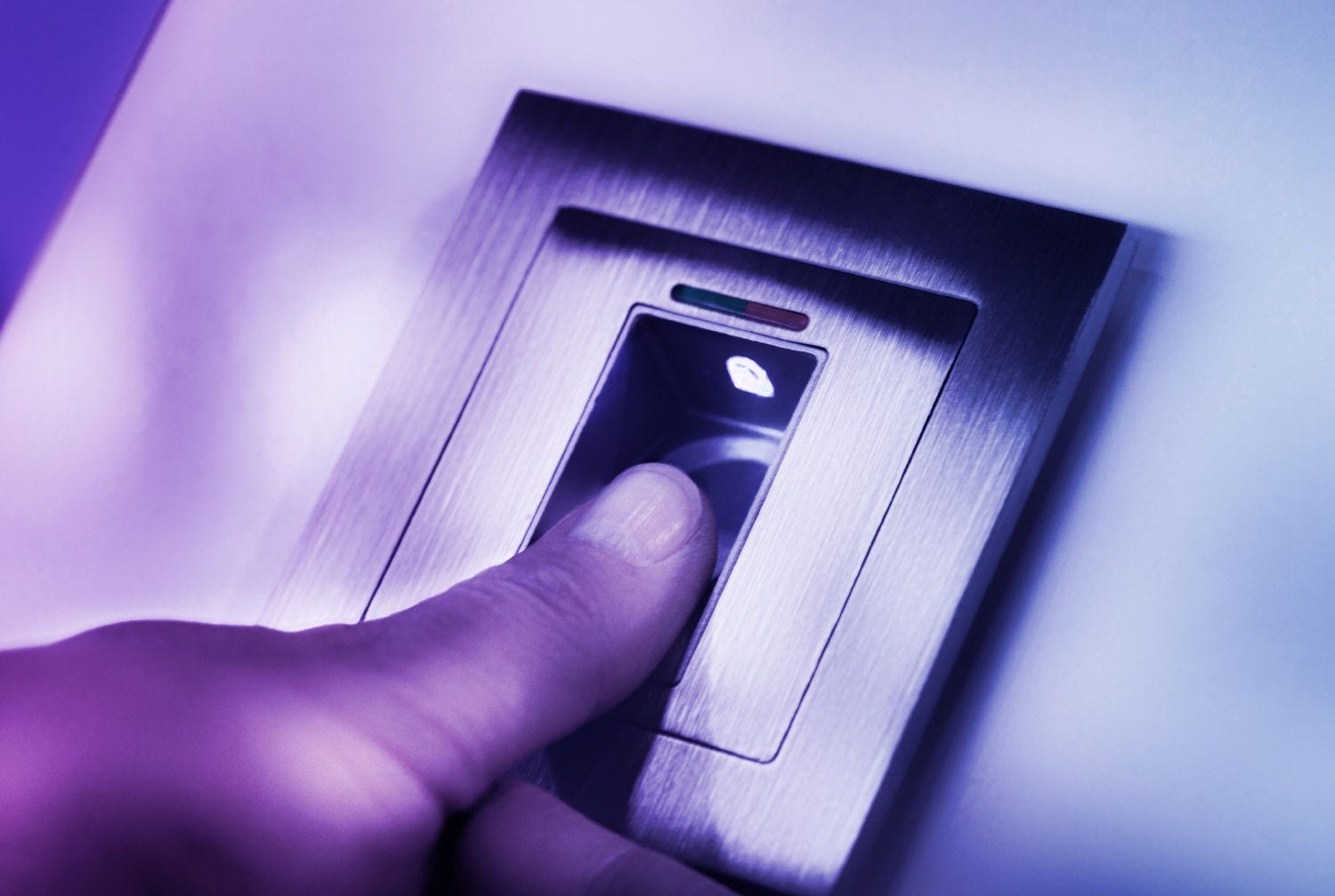 Illustration eines Fingerabdrucksensors