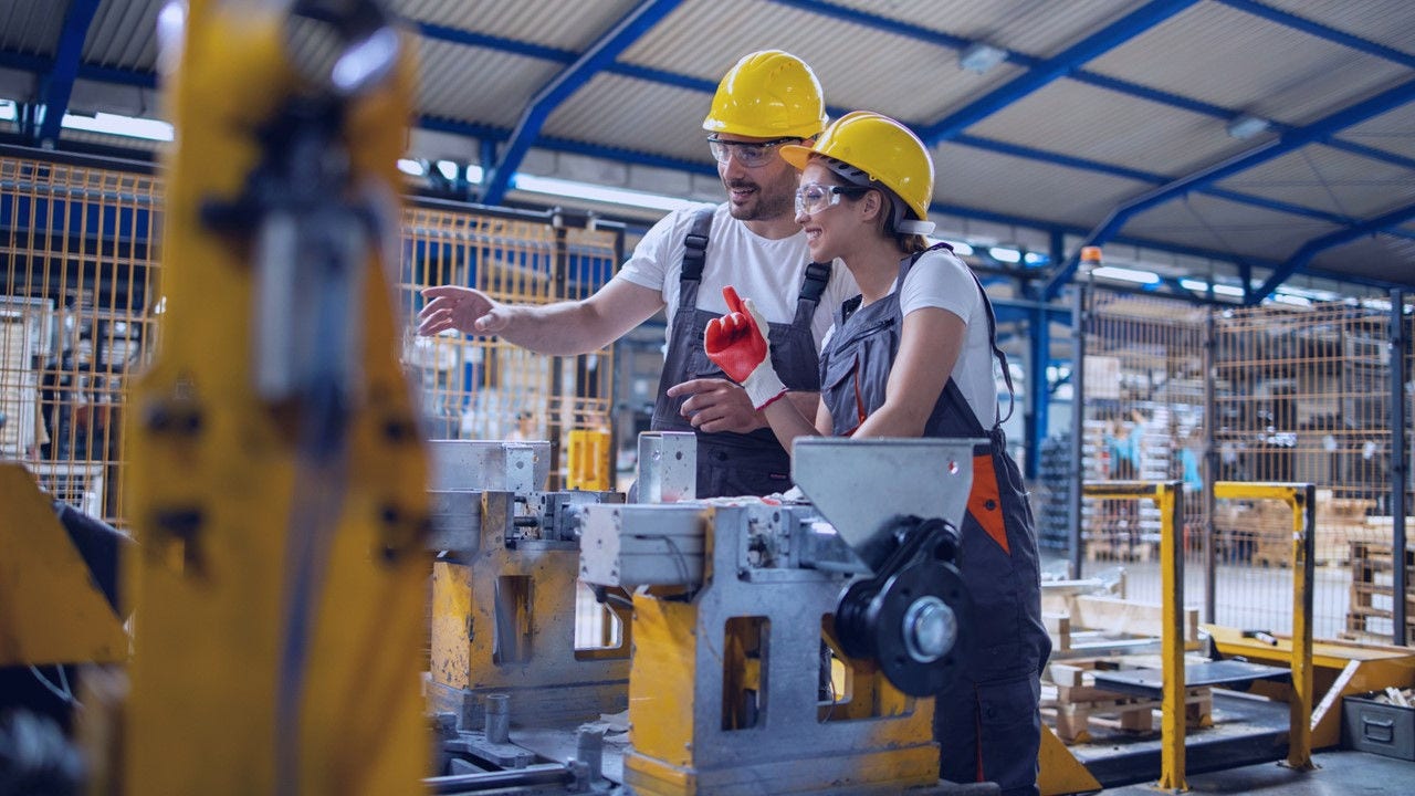 Persons conducting industrial work.