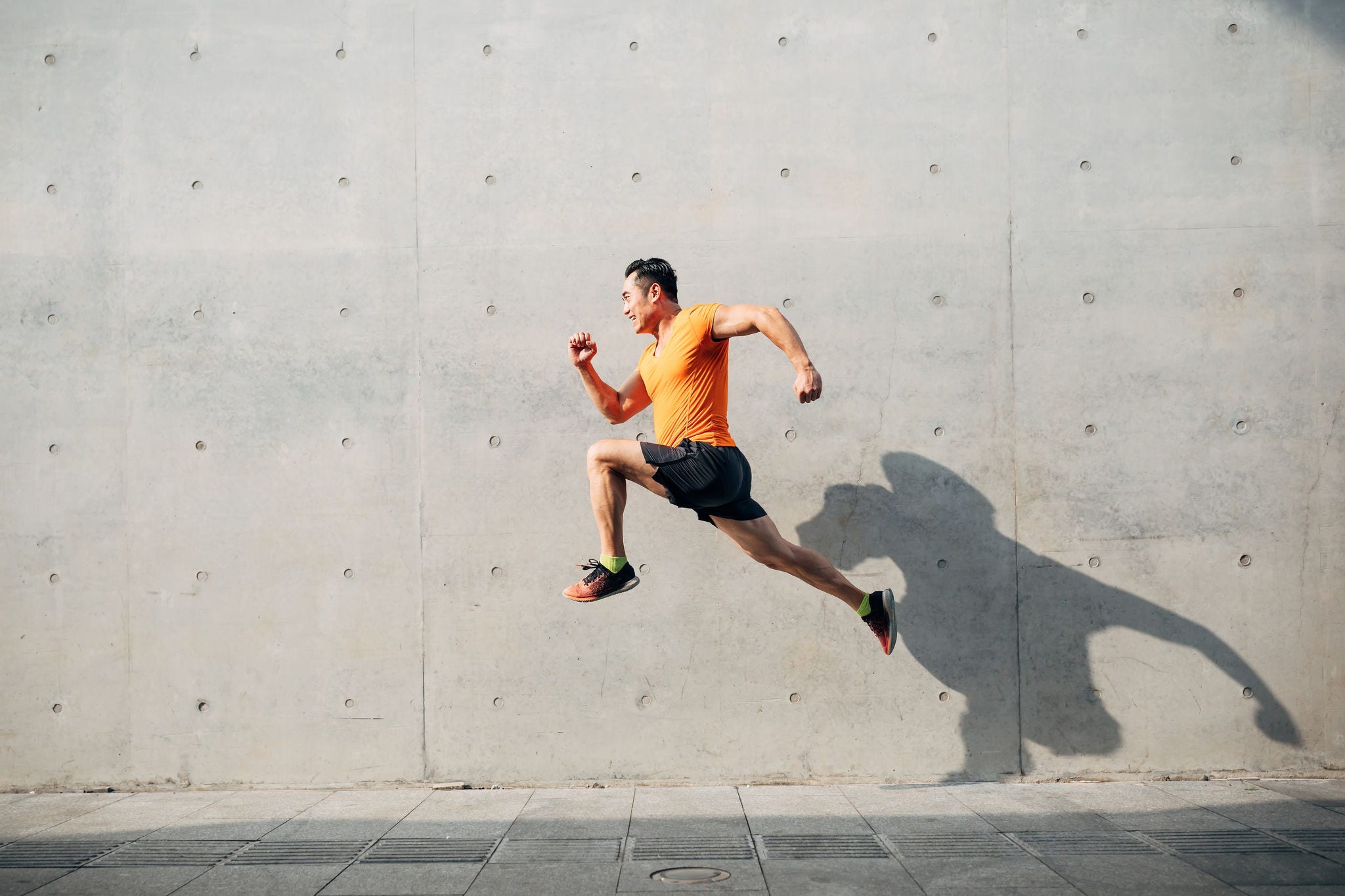 Asia, China - East Asia, Shanghai, Running, Exercising, Only men, Mid Adult