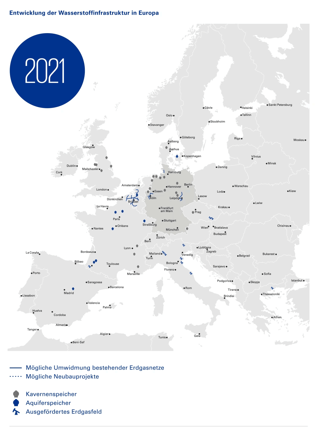 Wasserstoffinfrastruktur in Europa