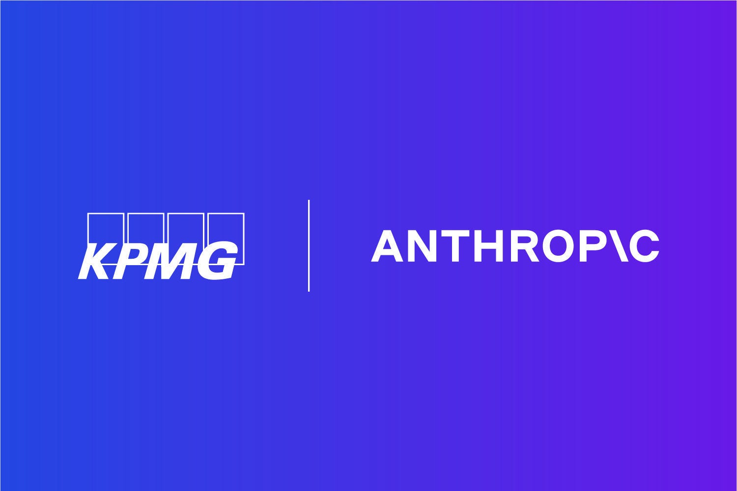 KPMG and Anthropic logo