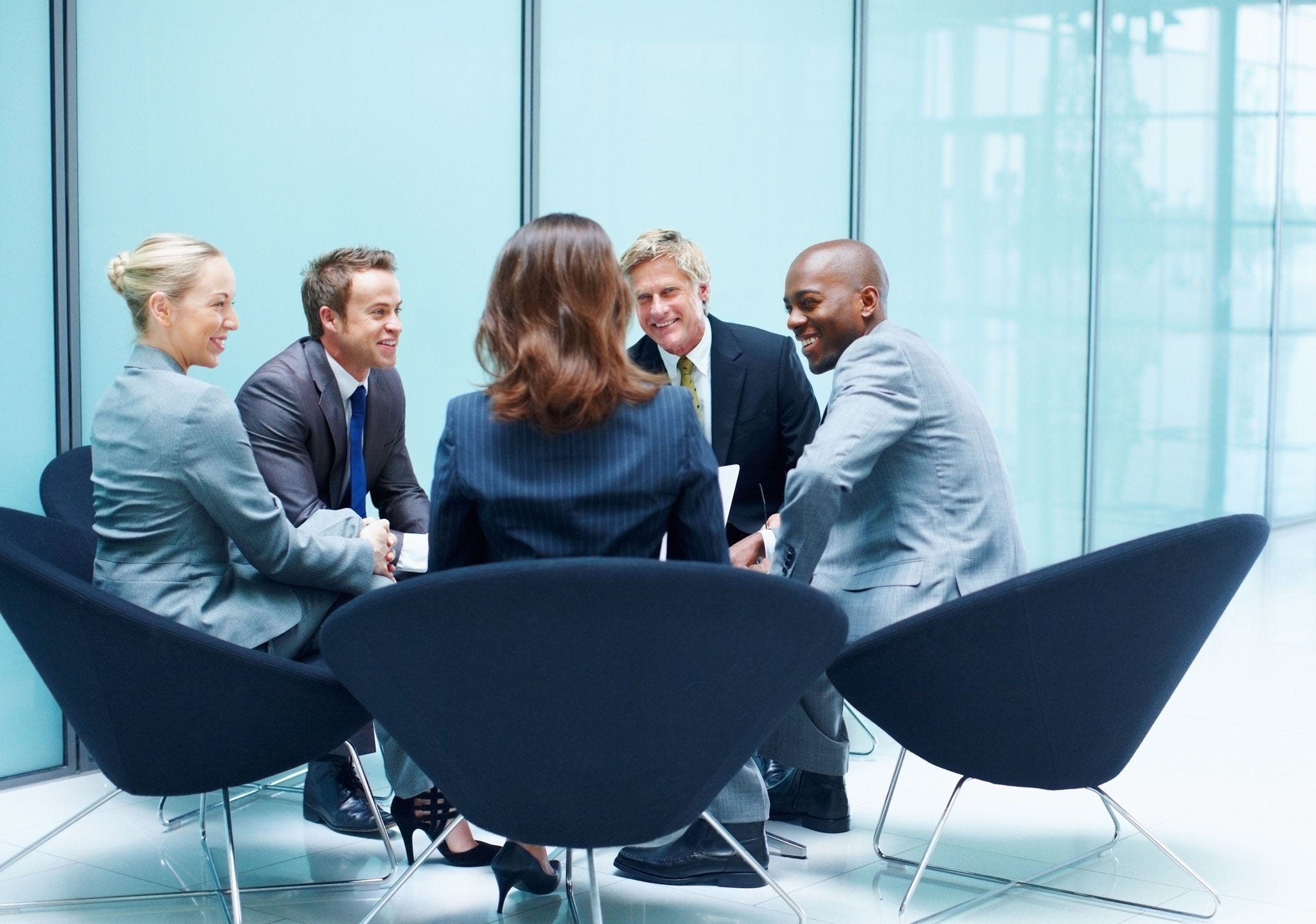 Business people in discussion