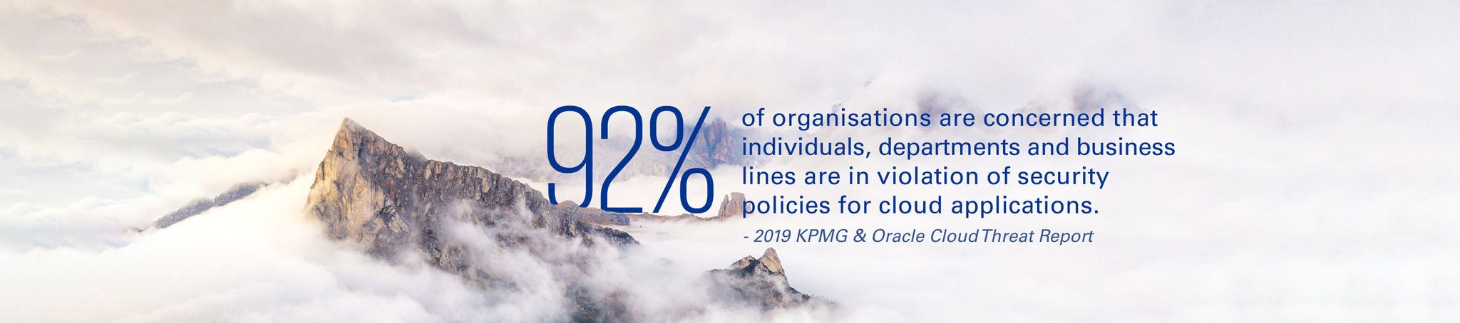 2019 KPMG and Oracle Cloud Threat Report quote