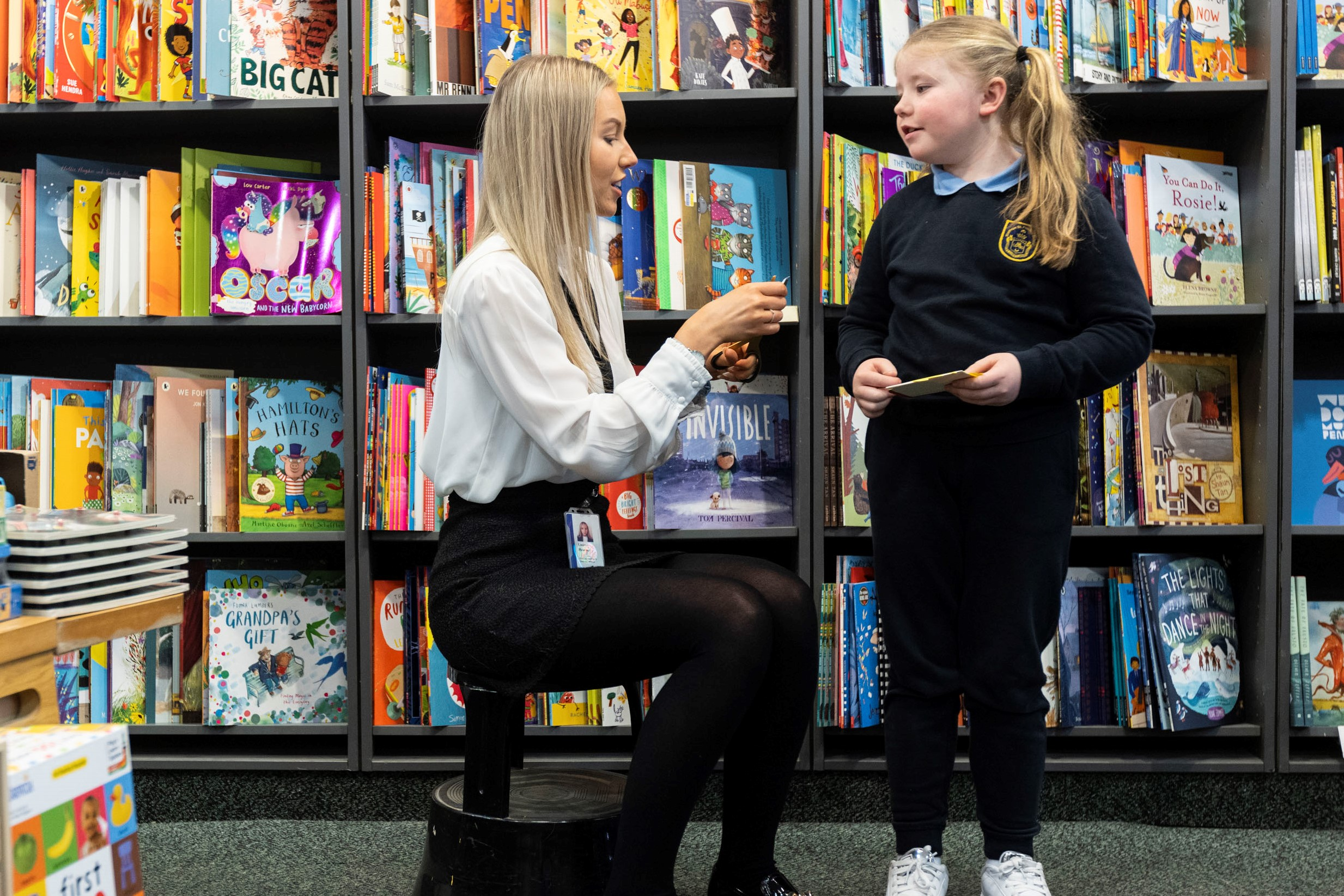 One of our volunteers promoting a love of reading