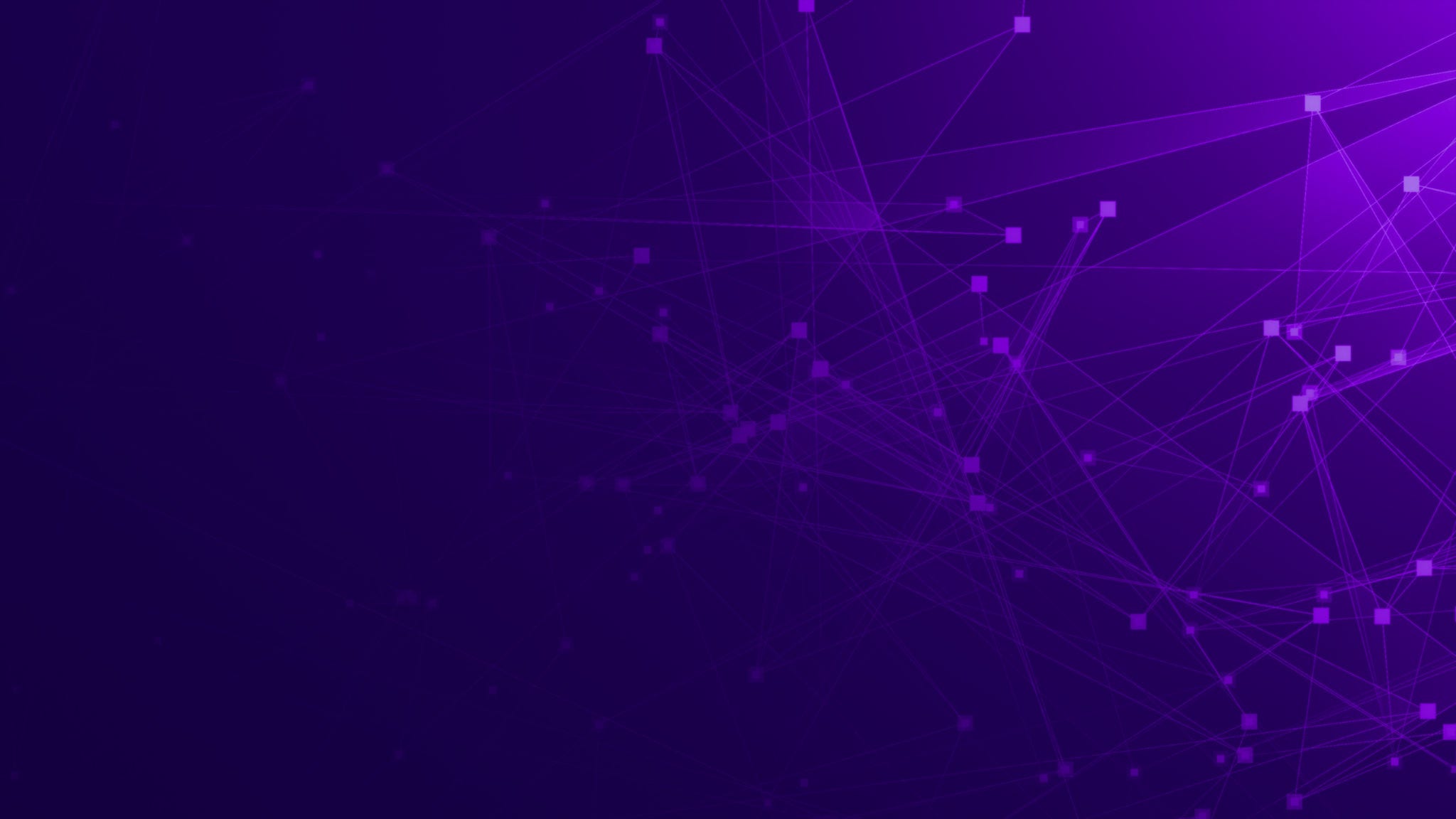 Abstract purple violet polygon tech network with connect technology background. Abstract dots and lines texture background. 3d rendering.