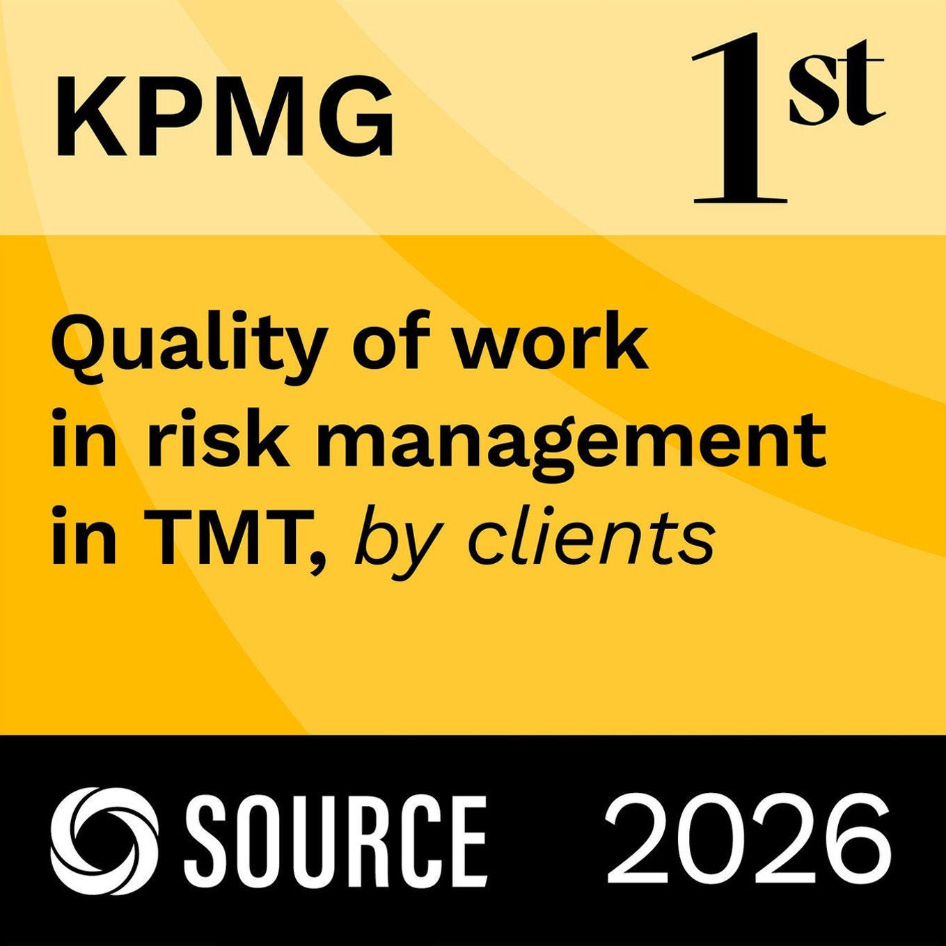 KPMG first: quality of work is risk management in TMT by clients