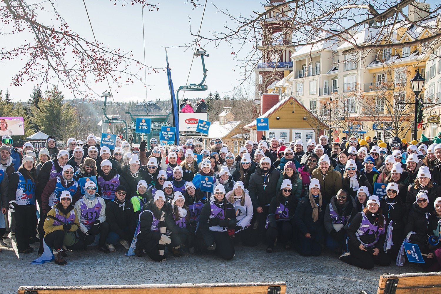 Careers in Quebec group photo ski