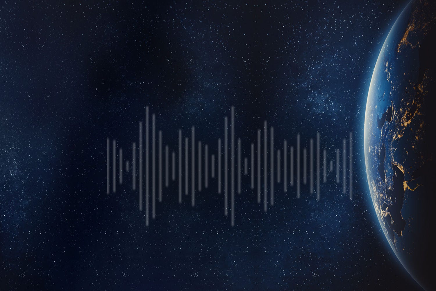 Audio radiations coming out of globe audio-radiations-coming-out-of-globe