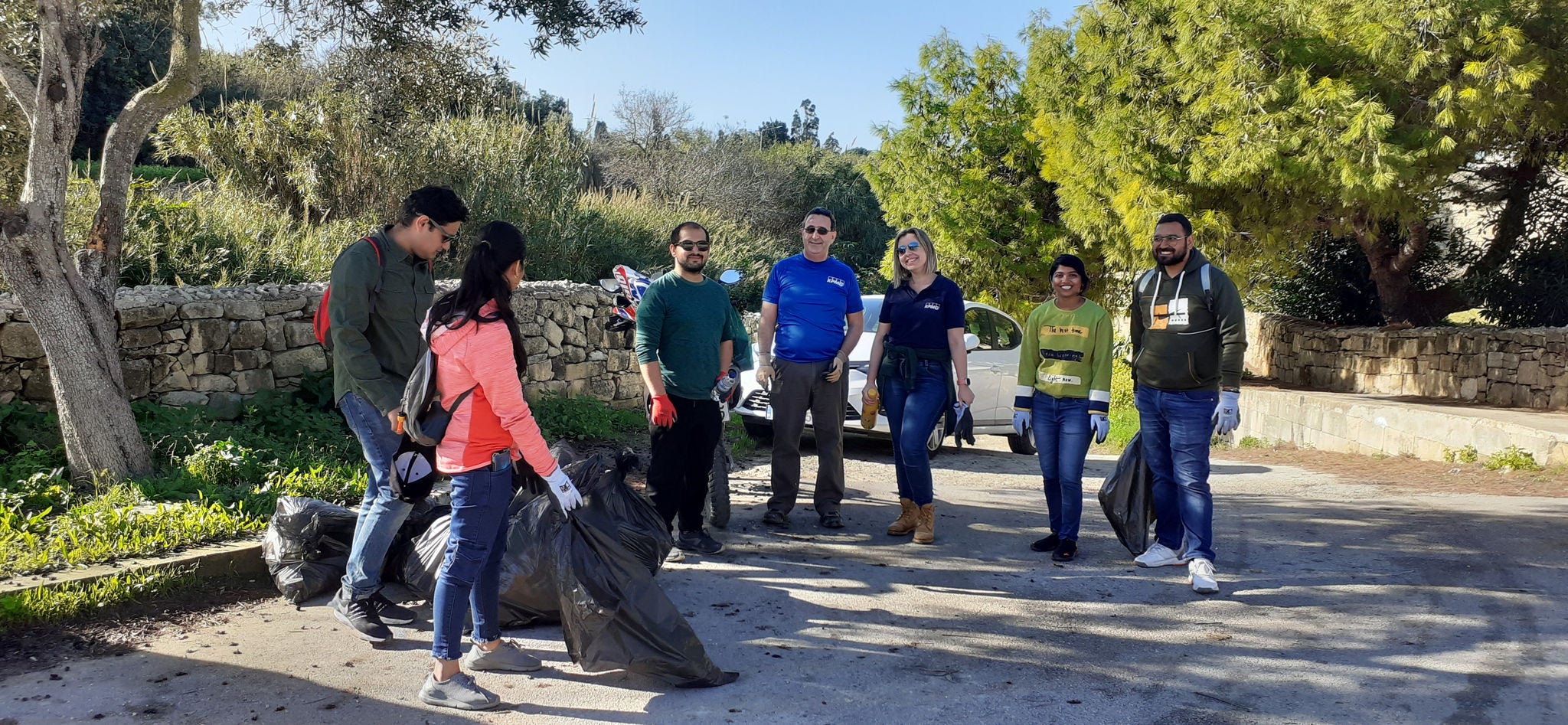 Clean up in Wied Qirda