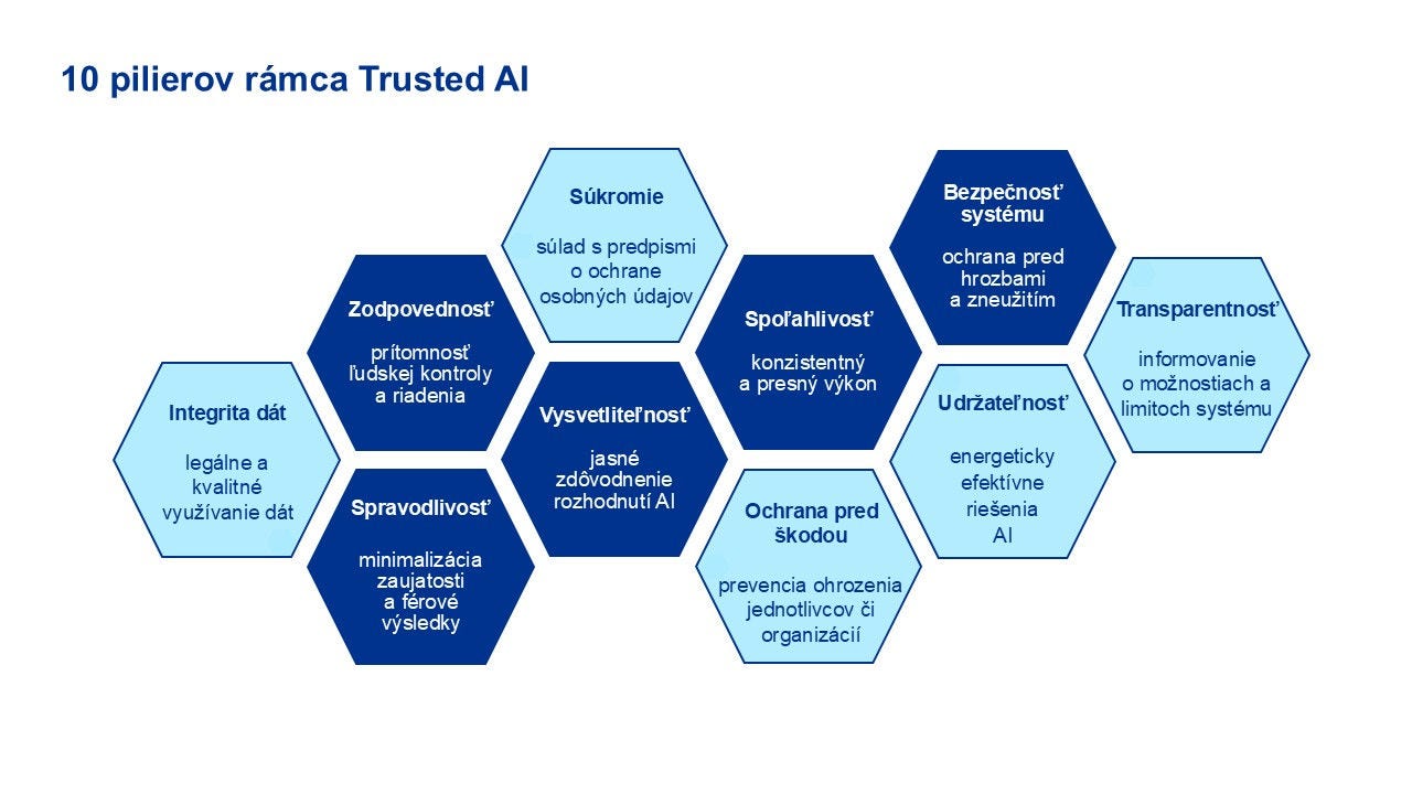 10 key pillars of the Trusted AI Framework